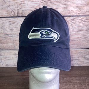 Seattle Seahawks Fanatics Branded Fundamental Adjustable Hat Navy Blue